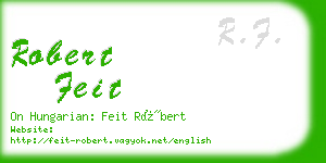 robert feit business card